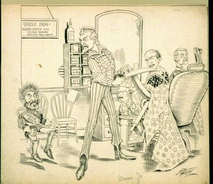 Uncle Sam's Barber Shop (1898)