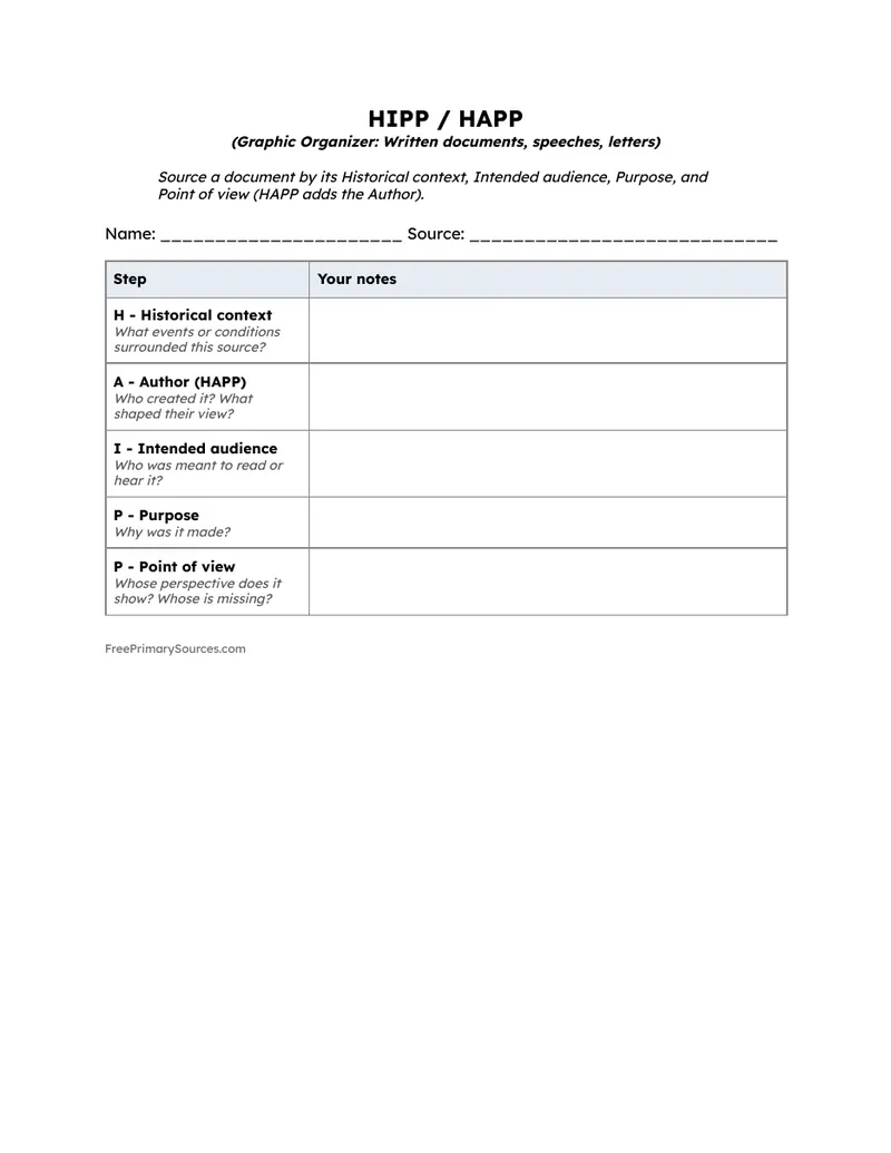 Preview of the organizer