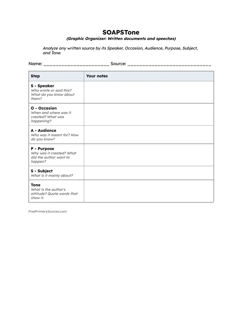 Preview of the organizer